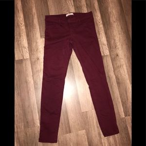 Hollister Burgundy Pants